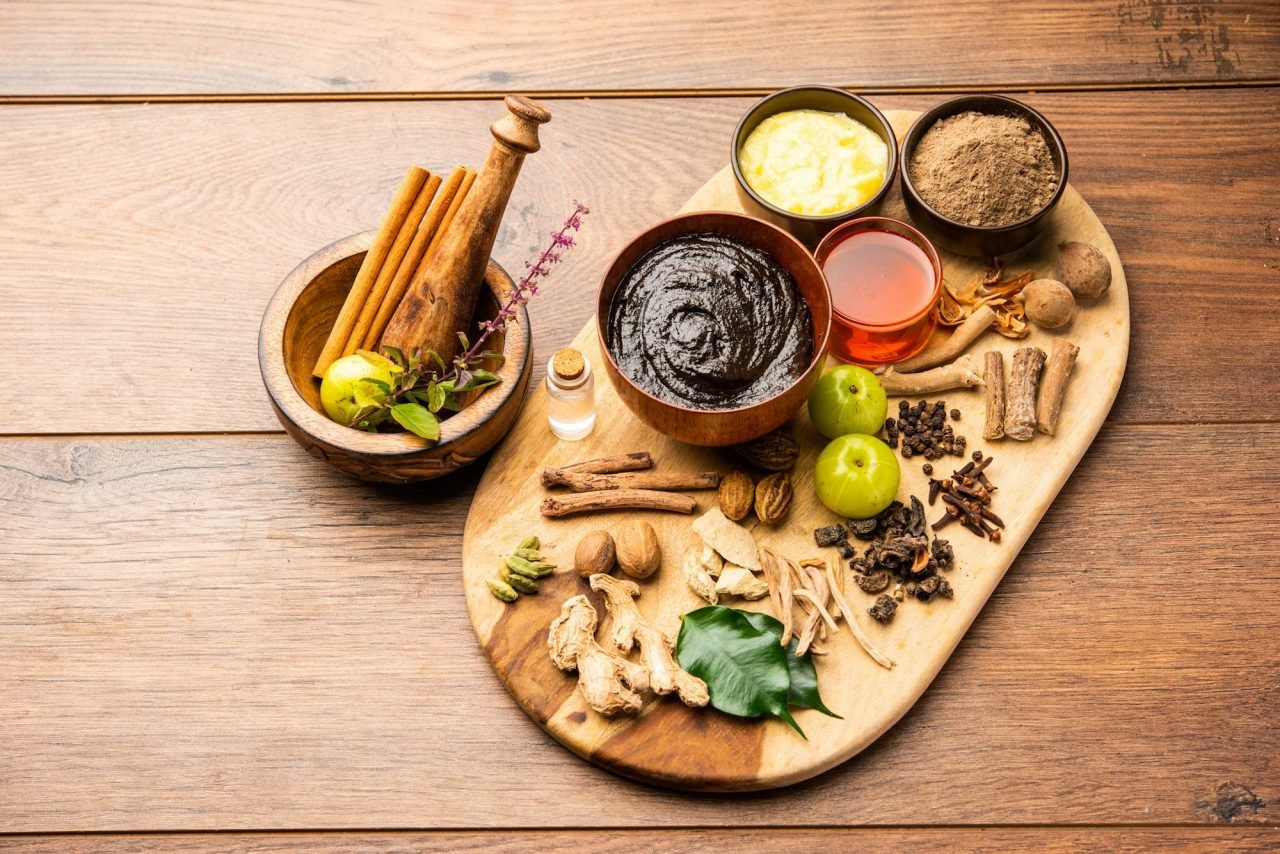 chyavanprash or chyawanprash is widely consumed in india as a dietary ayurvedic supplement.jpg