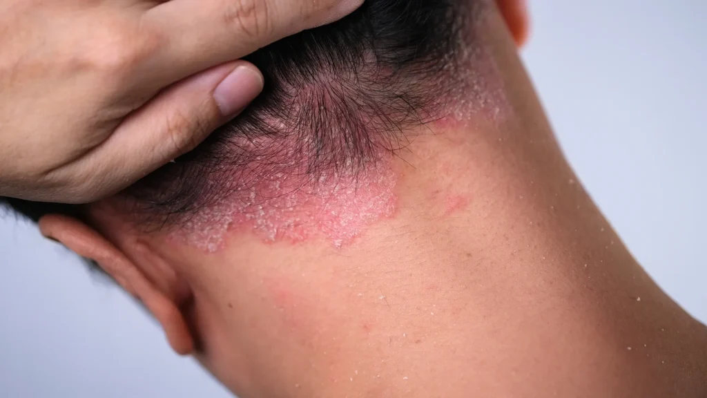 closeup psoriasis on nape 1604751312 50